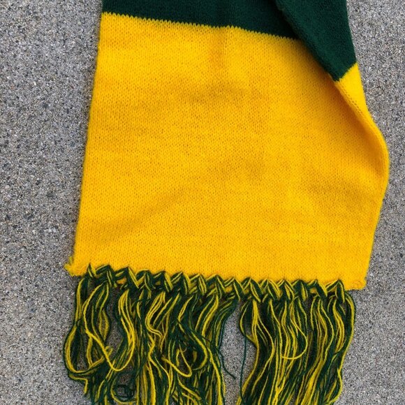 VTG ROSSMORE OAKLAND ATHLETICS A's Scarf MLB Baseball Neck Tie Knit Striped - Picture 5 of 6
